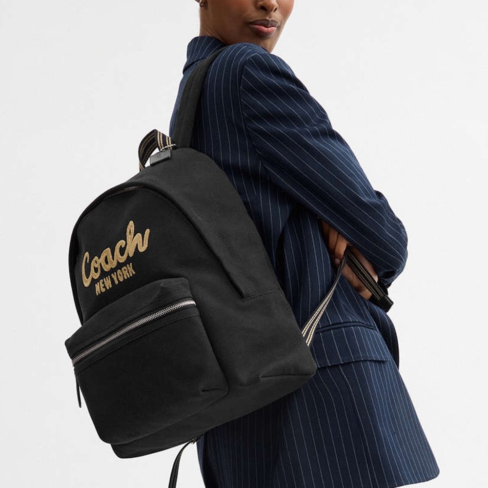 COACH Large Cargo Backpack Bag Black NWT - Picture 9 of 9